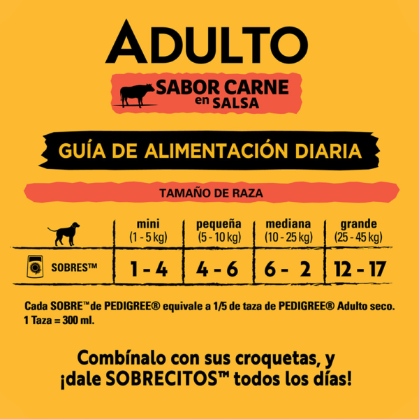 PEDIGREE® SOBRES™ Adulto En Salsa Sabor Carne