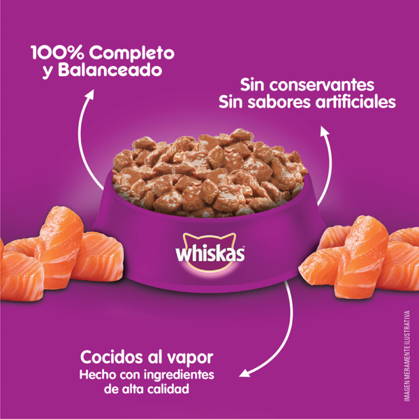 Whiskas Sobrecito Para Gatos Salmon en Salsa