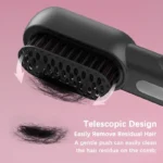 Peine de pelo rizado recto inalámbrico, plancha de pelo de iones negativos con calefacción, cepillos eléctricos para el cuidado del cabello antiescaldado recargables